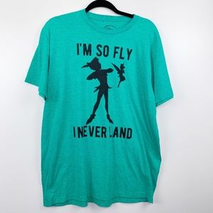 Disney Peter Pan I'm So Fly I Neverland Tee L